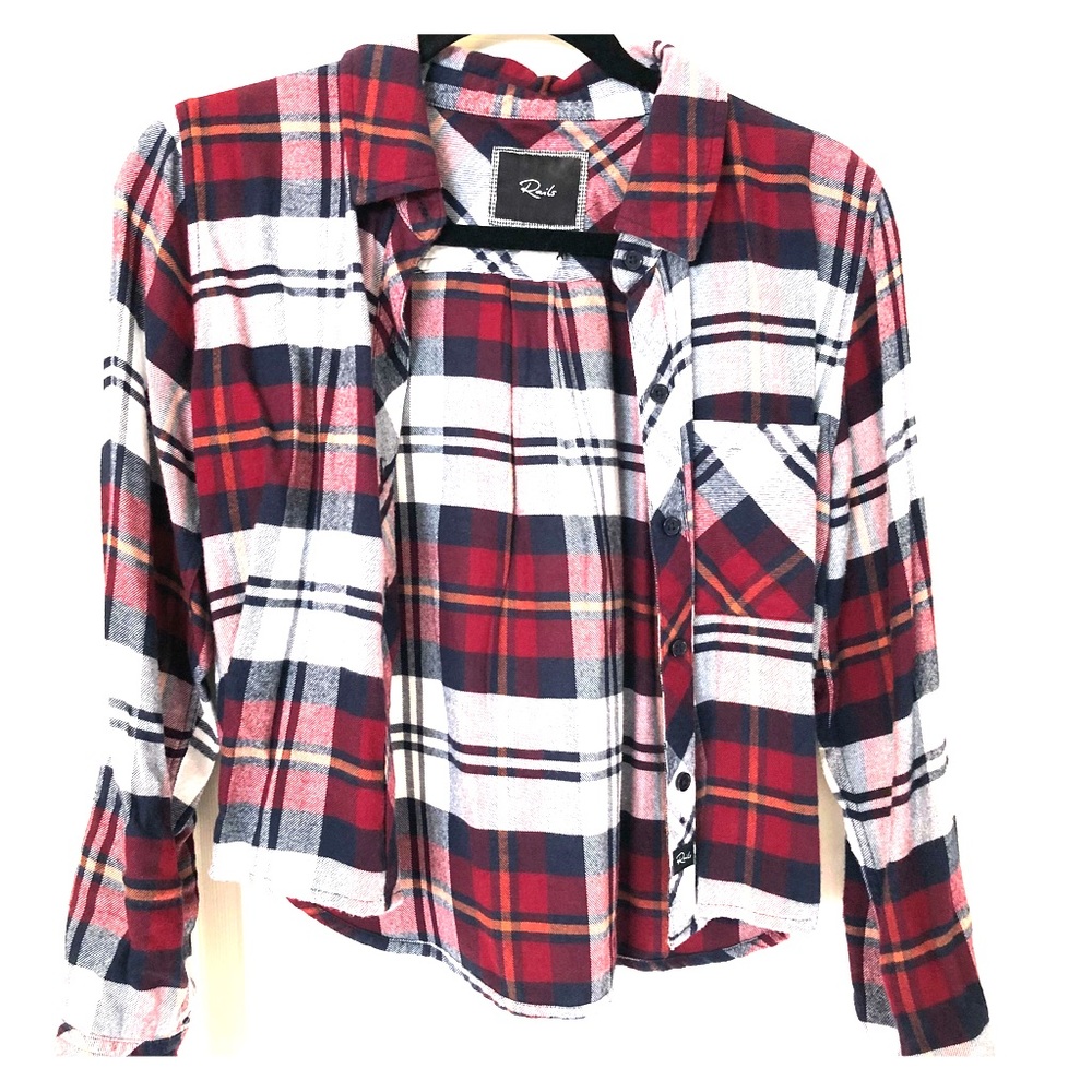 Rails Cropped Button-up